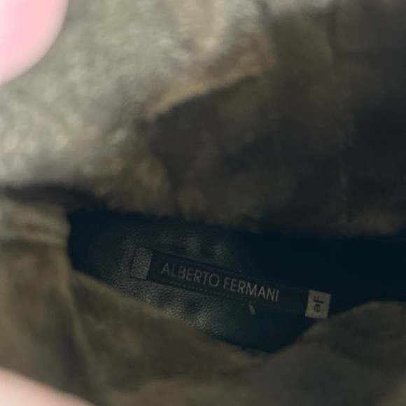 Alberto Fermani Suede Side Zip Heeled Ankle‎ Boots Brown Women’s Size 38.5 8.5 - Picture 9 of 10